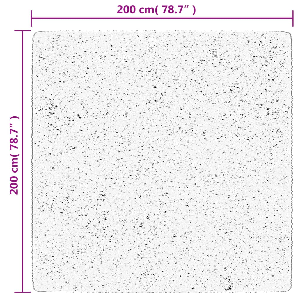 vidaXL Χαλί OVIEDO με Κοντό Πέλος Μπεζ 200 x 200 εκ.