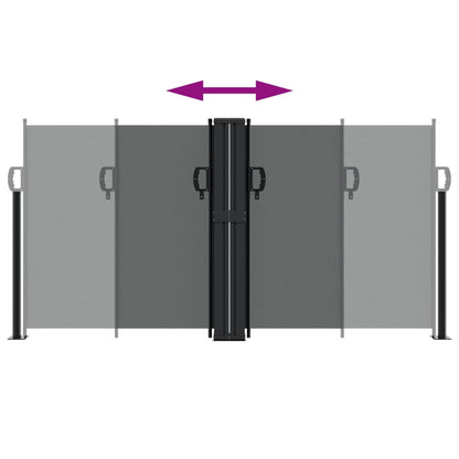 vidaXL Σκίαστρο Πλαϊνό Συρόμενο Ανθρακί 120 x 1000 εκ.