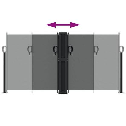 vidaXL Σκίαστρο Πλαϊνό Συρόμενο Ανθρακί 120 x 1200 εκ.