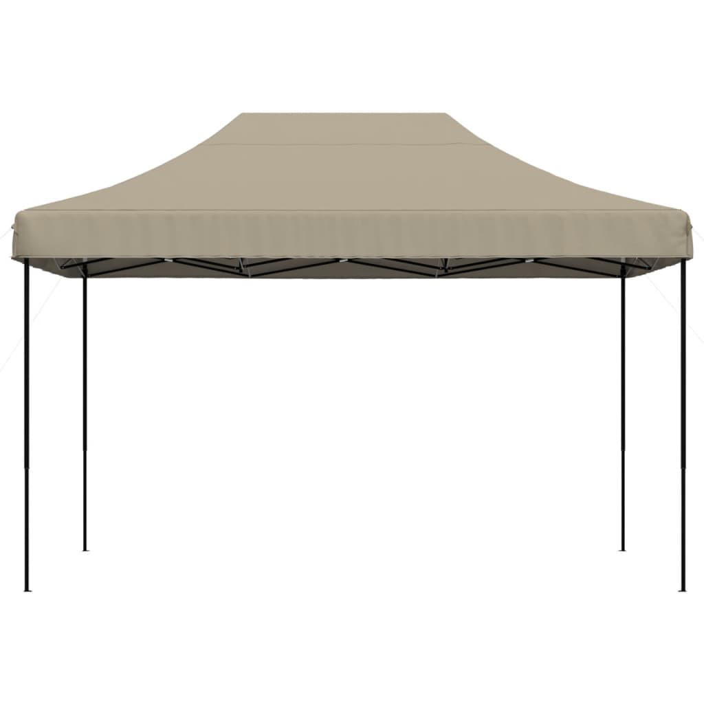 vidaXL Πτυσσόμενη Τέντα Εκδηλώσεων Pop-Up Taupe 410x279x315 εκ.