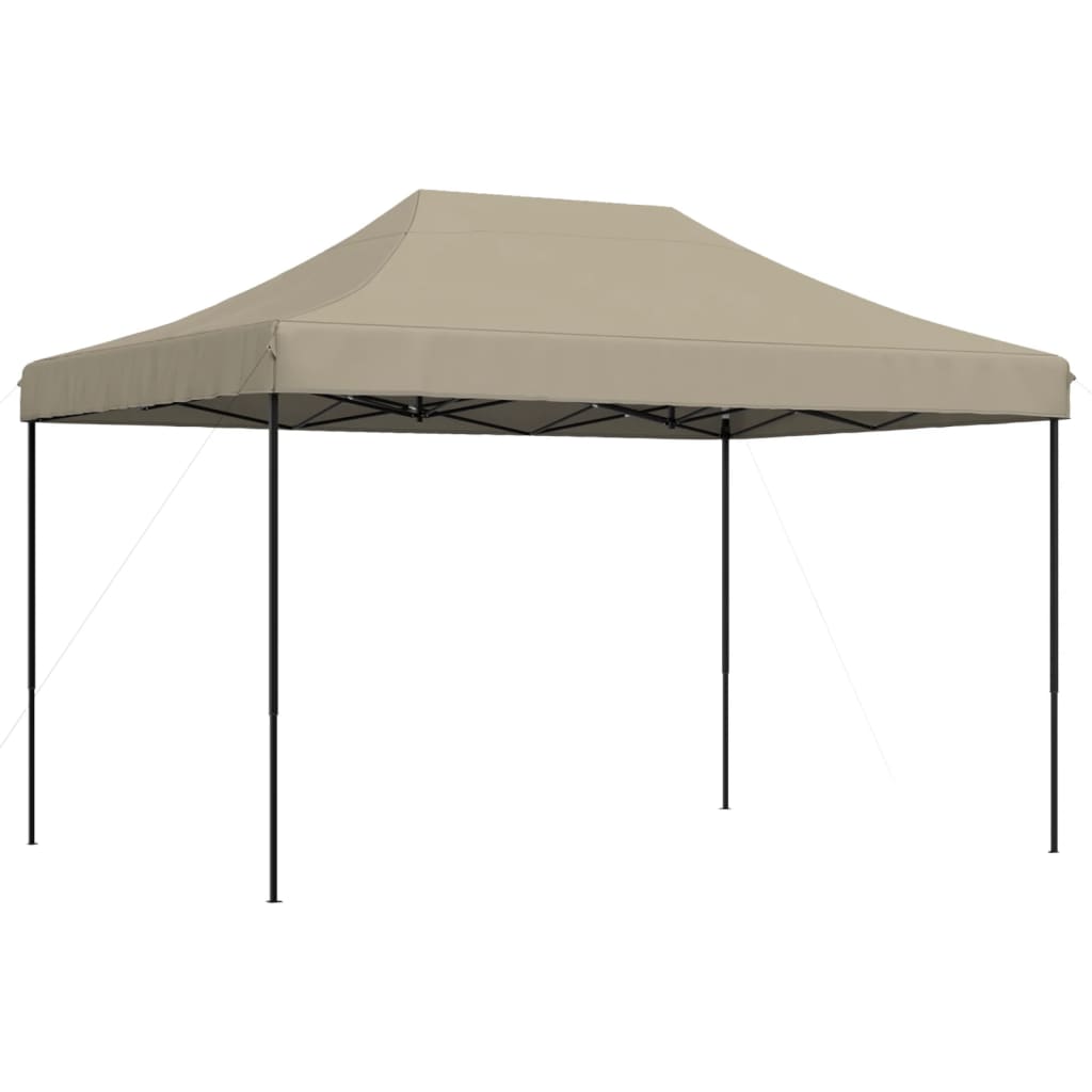 vidaXL Πτυσσόμενη Τέντα Εκδηλώσεων Pop-Up Taupe 410x279x315 εκ.