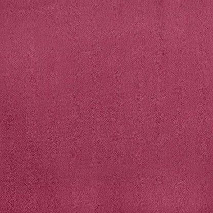 vidaXL Κουνιστή πολυθρόνα με σκαμνί Wine Red Velvet