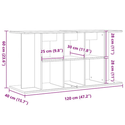 Βάση ενυδρείου vidaXL Παλιό ξύλο 120x40x60 cm Κατασκευασμένο ξύλο