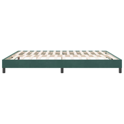 vidaXL Κρεβάτι Boxspring χωρίς Στρώμα Σκούρο Πράσινο 180x210εκ.