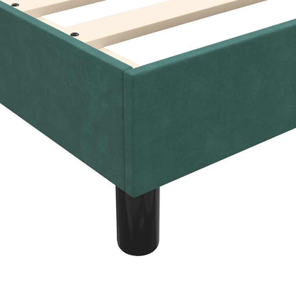 vidaXL Κρεβάτι Boxspring χωρίς Στρώμα Σκούρο Πράσινο 180x210εκ.