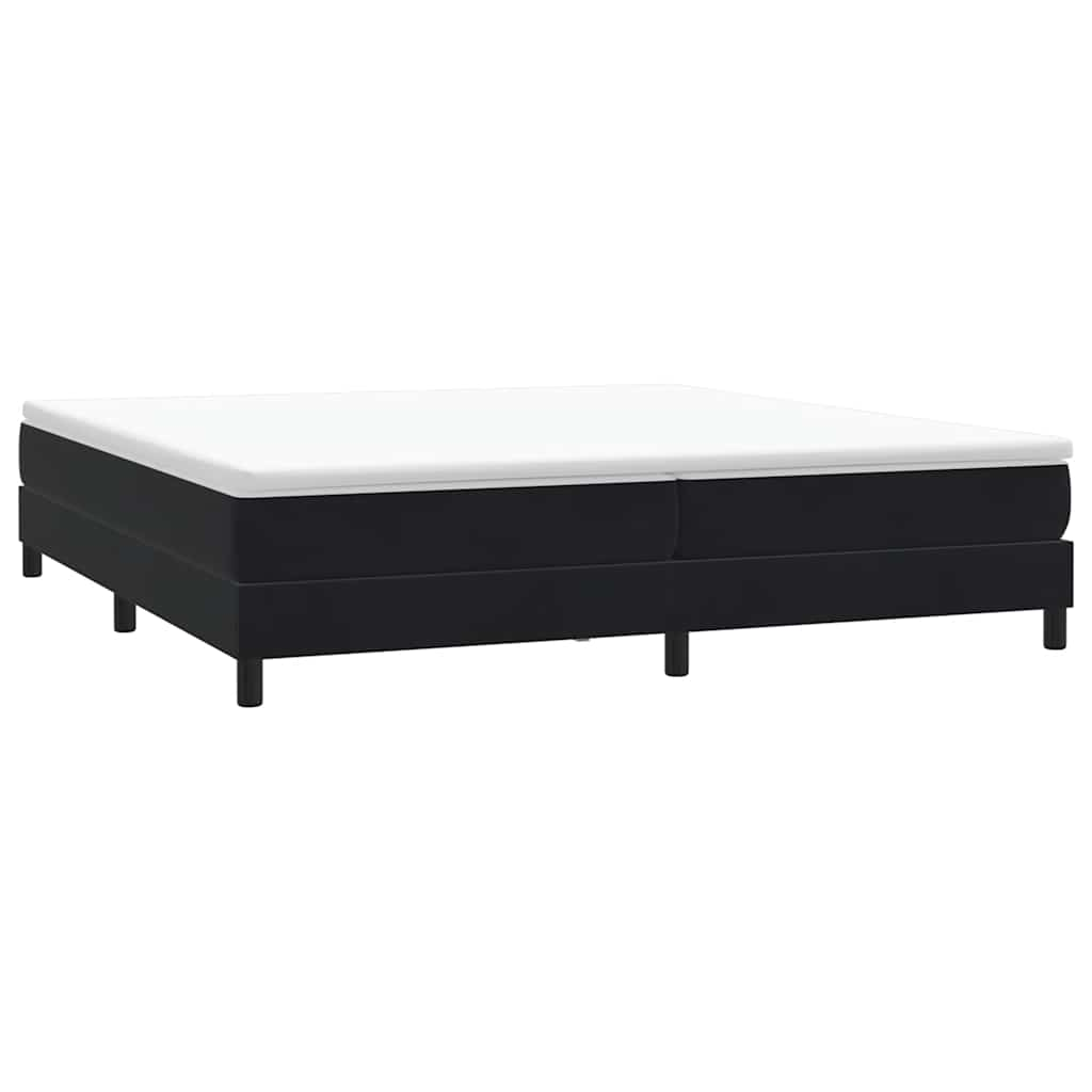 vidaXL Κρεβάτι Boxspring χωρίς Στρώμα Μαύρο 200x210 εκ. Βελούδινο