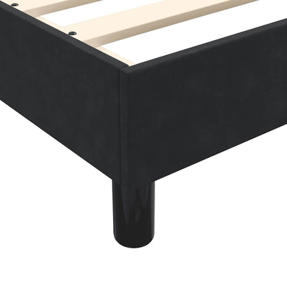 vidaXL Κρεβάτι Boxspring χωρίς Στρώμα Μαύρο 200x210 εκ. Βελούδινο