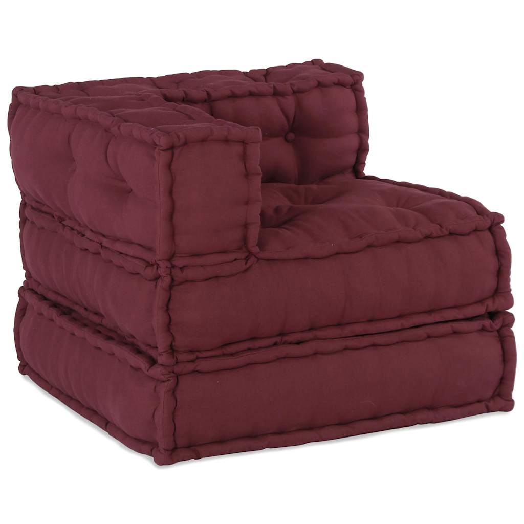 Αρθρωτό πουφ Maroon 70x70x54