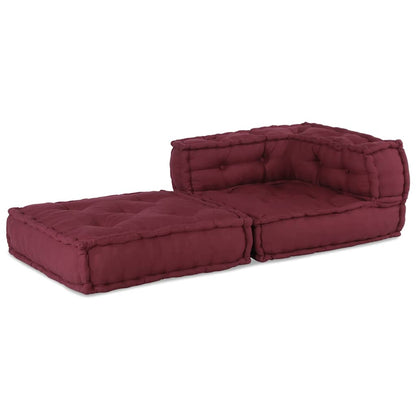 Αρθρωτό πουφ Maroon 70x70x54