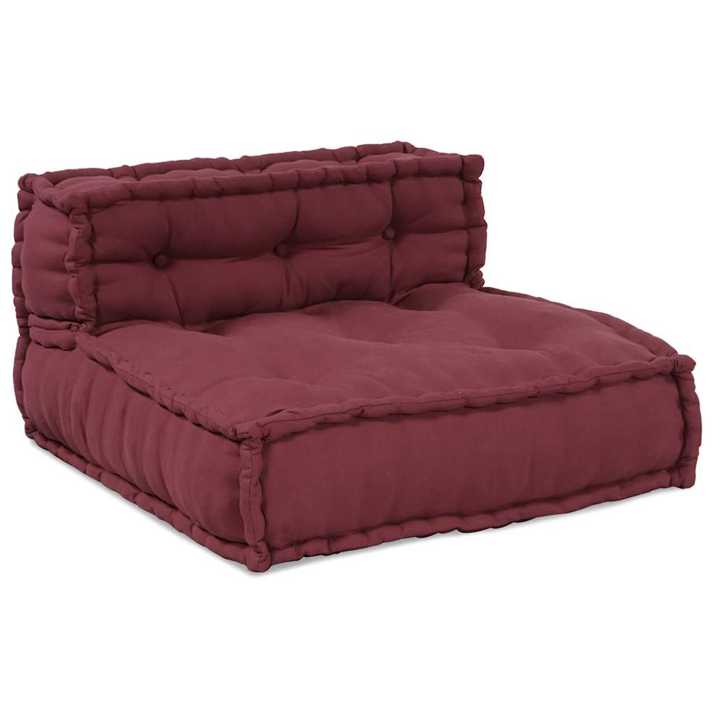 Αρθρωτό Πουφ Maroon 70x70x54 ύφασμα