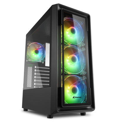 TK4 RGB (schwarz, Gehärtetes Glas)