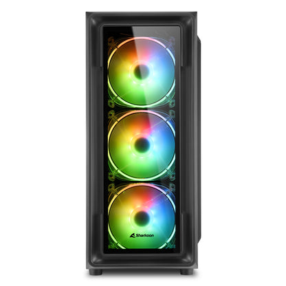 TK4 RGB (schwarz, Gehärtetes Glas)