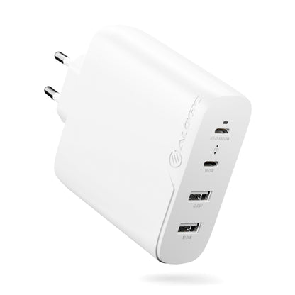 Alogic Rapid Power 100W 4-Port Fast GaN Charger with 2m Cable in White
