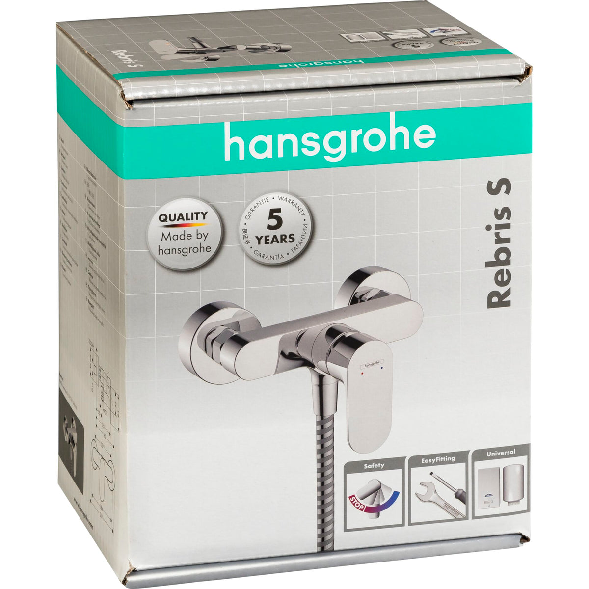 Hansgrohe Rebris S Single lever Shower Mixer f.Expo.Instl.chrome