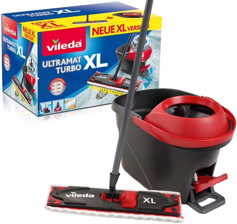 Vileda Wischer ULTRAMAX XL Turbo Komplett Box (Μαύρο/Κόκκινο)