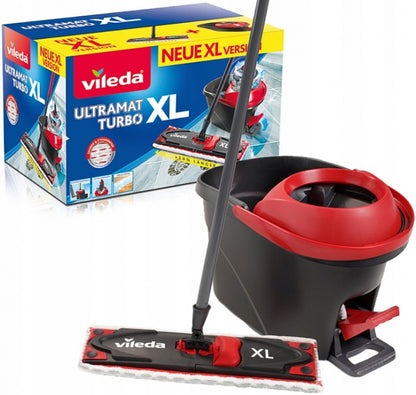Vileda Wischer ULTRAMAX XL Turbo Komplett Box (Μαύρο/Κόκκινο)