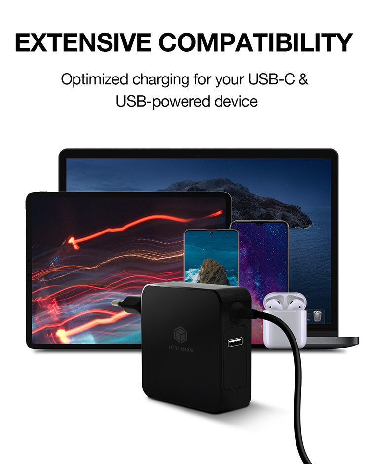 ICY BOX IB-PS101-PD USB Type-C Netzteil 90 Watt