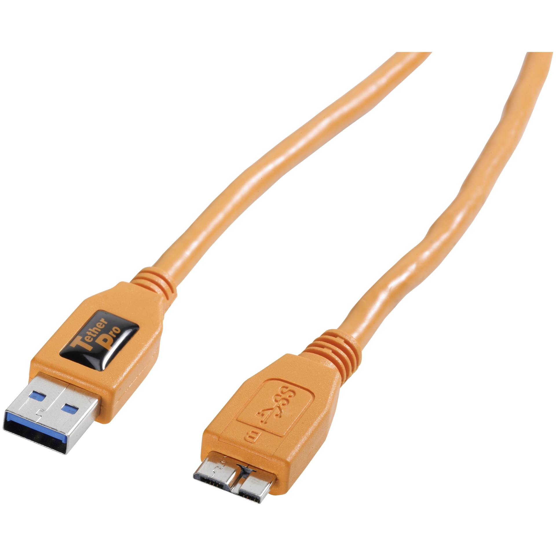 Tether Tools TetherPro USB 3.0 Type A to Micro B Cable 15 ft Orange