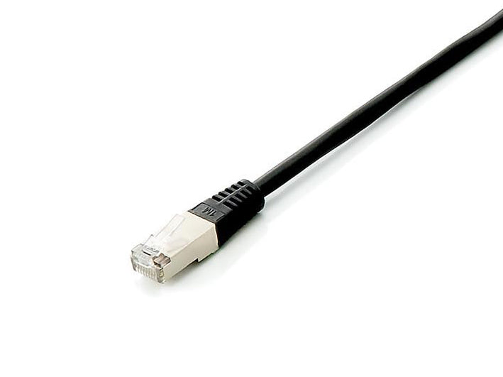 Equip Patchkabel Cat6A  10x S/FTP 2xRJ45  0.25m schwarz Plat