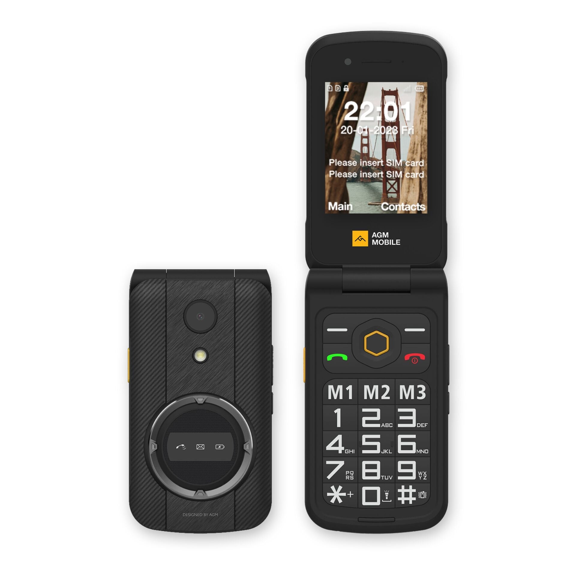AGM MOBILE M8 Rugged Flip Phone (4G)