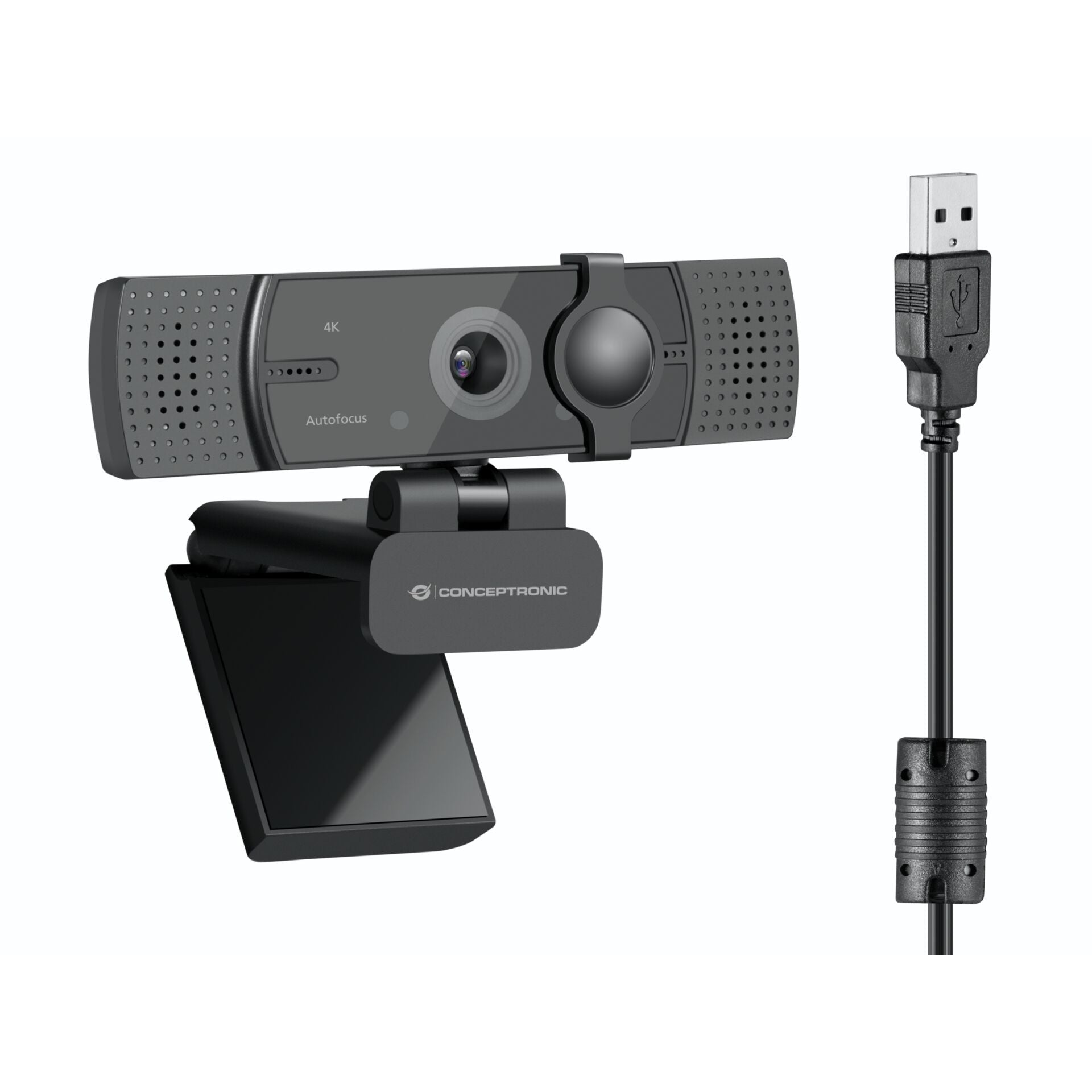 Conceptronic AMDIS08B 4K-UltraHD Wide Angle-Webcam