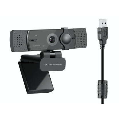 Conceptronic AMDIS08B 4K-UltraHD Wide Angle-Webcam
