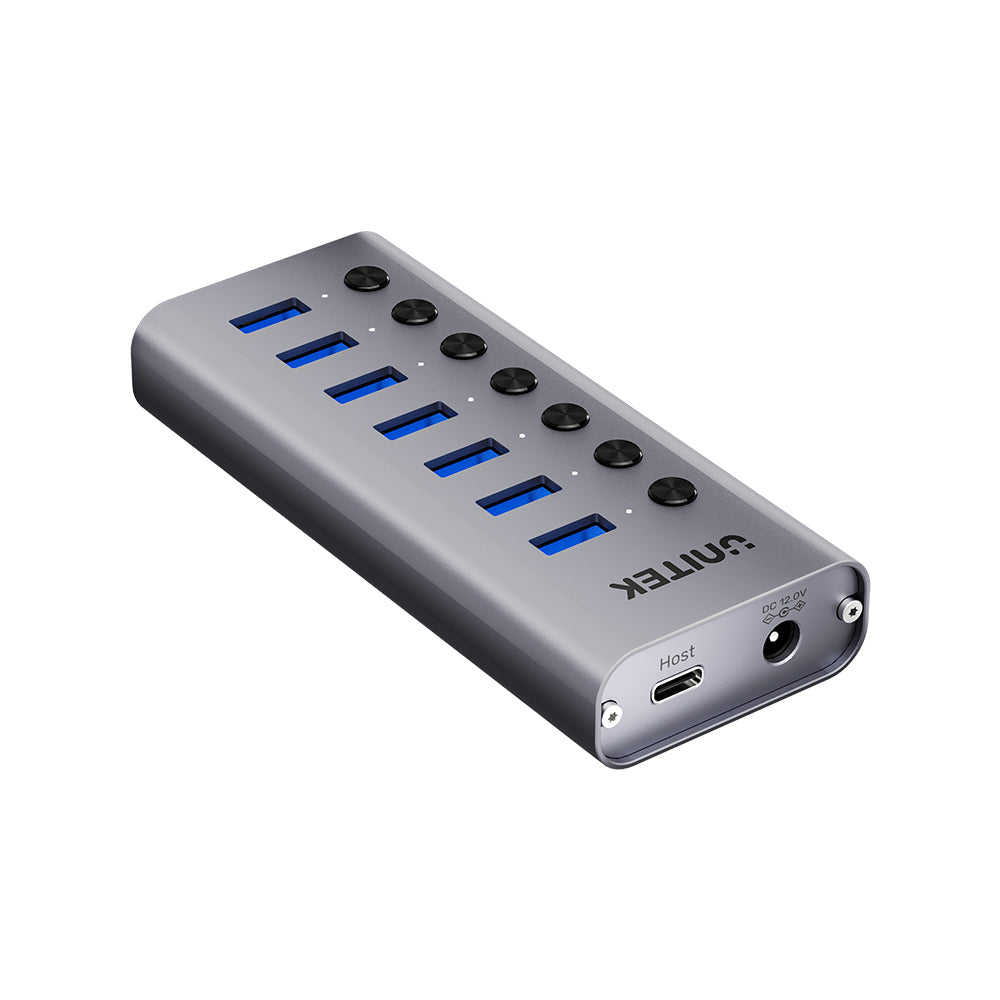 USB-A 3.0 5 Gbps hub with 7-in-1 switch Unitek H1314A01-EU