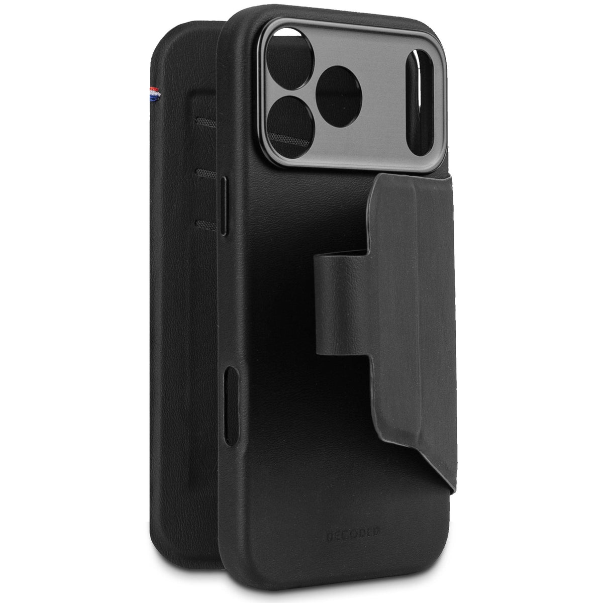 Decoded Silicone Detachable Wallet for iPhone 17 Pro in Phantom Black
