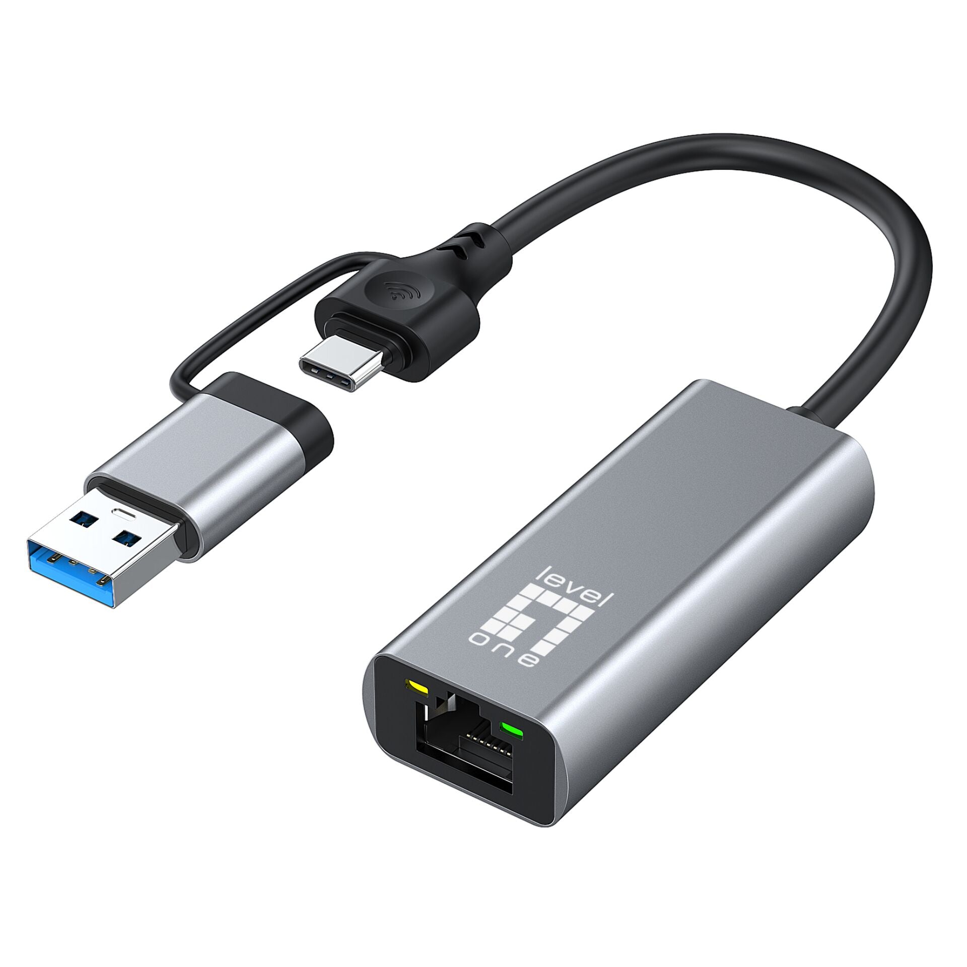 LevelOne USB-0423 2.5G USB-C and USB-A Network Adapter