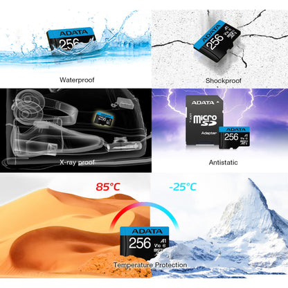 ADATA CARD MICROSDHC       256GB UHS-I CL10 100/20 MB/s W/1 Adap.