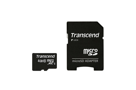 Transcend microSDHC          4GB Class 10 + SD-Adapter