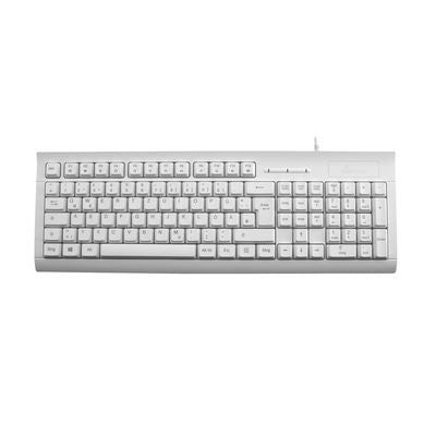 MediaRange USB 2.0 Keyboard with Chip Card Reader, White