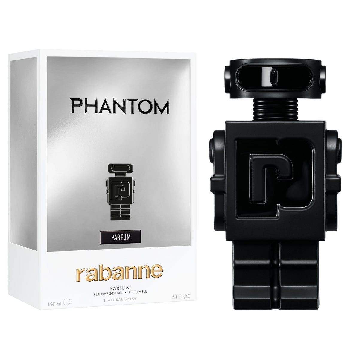 Rabanne Phantom Parfum Refillable 150 ml (man)