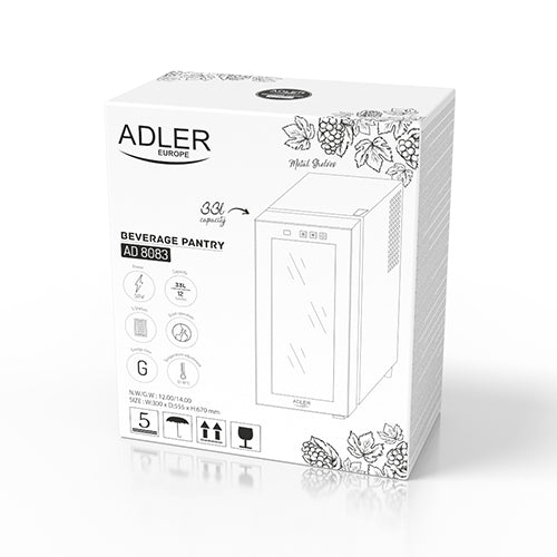 Adler AD 8083 Beverage/wine larder Black