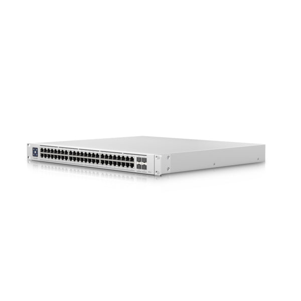 Ubiquiti UniFi USW-ENTERPRISE-48-POE Managed L3 48-Port PoE Network Switch, 2.5G Ethernet, White