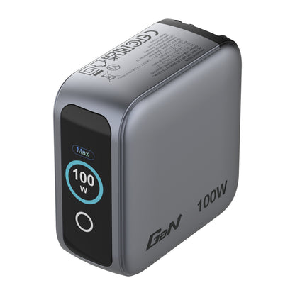 Verbatim Mini GaN Charger 100W with Display 2xUSB-C +1xA 30239