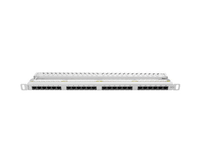LANBERG Patch Panel 24 Port 0.5U Cat.6 UTP Gray