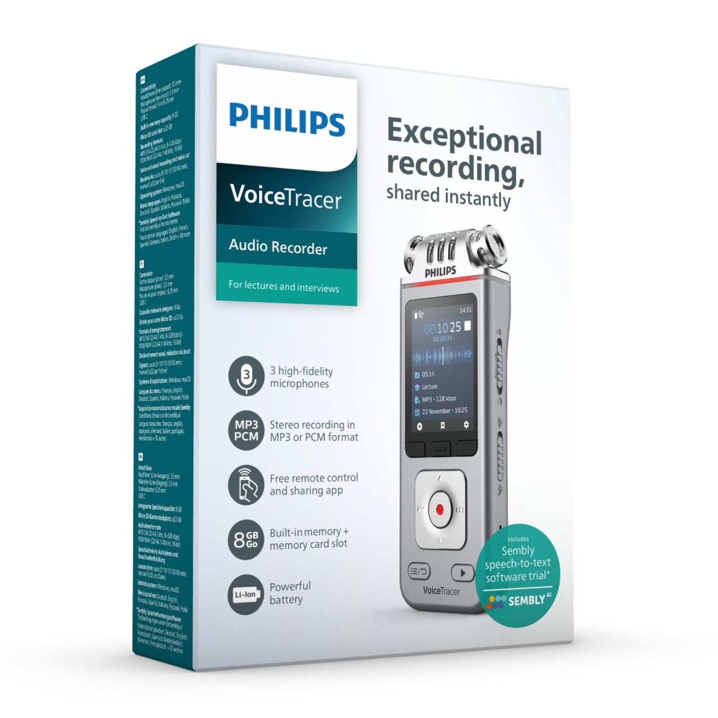 Philips DVT 4115 Digital Voice Recorder