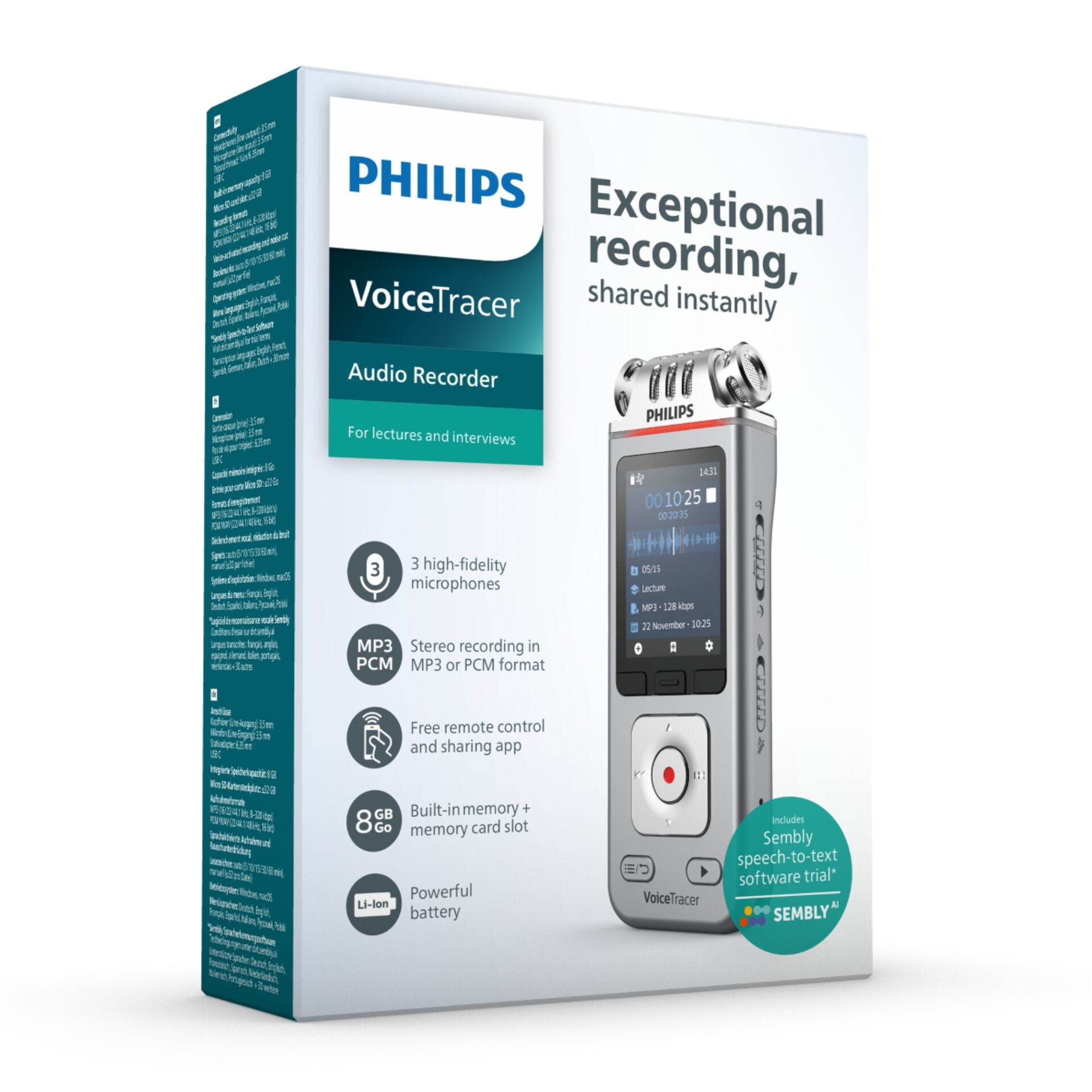 Philips DVT 4115 Digital Voice Recorder