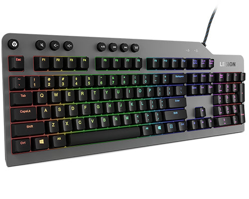 Lenovo Legion K500 Gaming Keyboard USB QWERTY US English Black and Grey