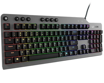 Lenovo Legion K500 Gaming Keyboard USB QWERTY US English Black and Grey