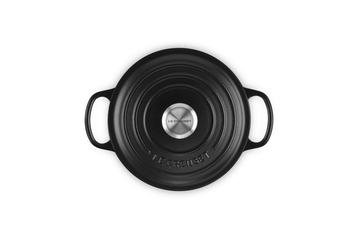 Le Creuset Signature BrÃ¤ter rund 18 cm schwarz matt