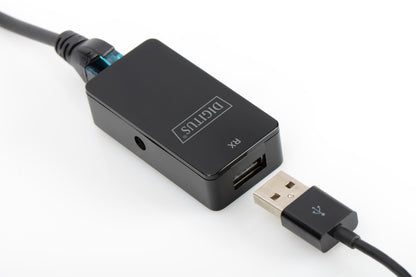 DIGITUS Extender USB   Cat5/5e/6 (UTP, STP o. SFP) bis 50m