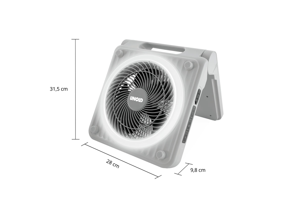 Unold 86517 Solar Fan grey Camping