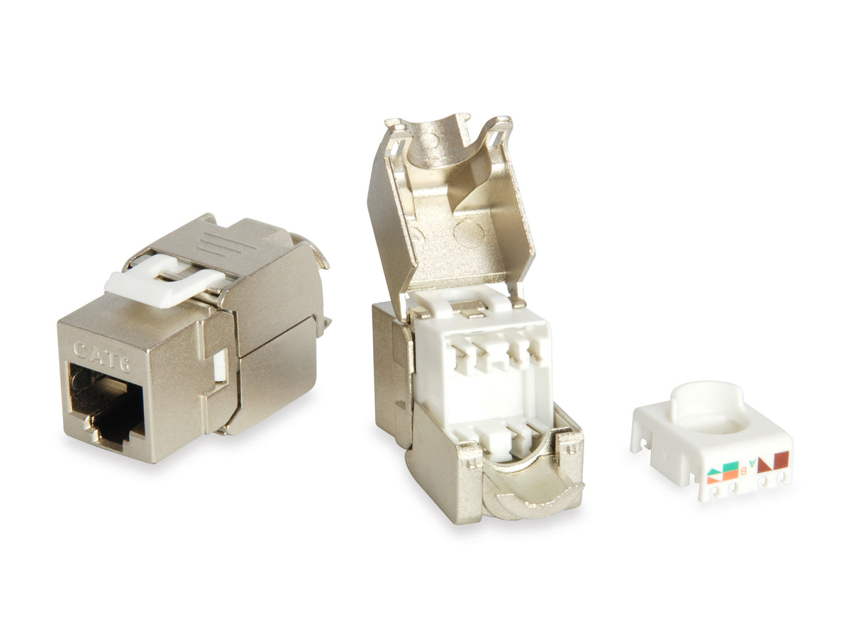 Equip Keystone Jack geschirmt Cat6  LSA         wzf.8Stk sil
