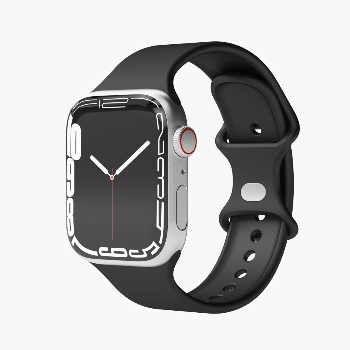 VonMählen Watchstrap for Apple Silicone Loop Case 1 Band One black Schwarz (AWS00002)