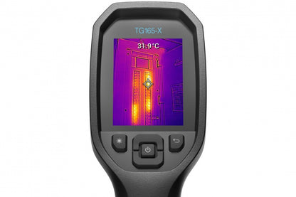 FLIR TG165-X MSX Thermal Camera -25 to +300 °C 80 x 60 Pixel 8.7 Hz MSX®, Built-in LED Light, Digital Camera