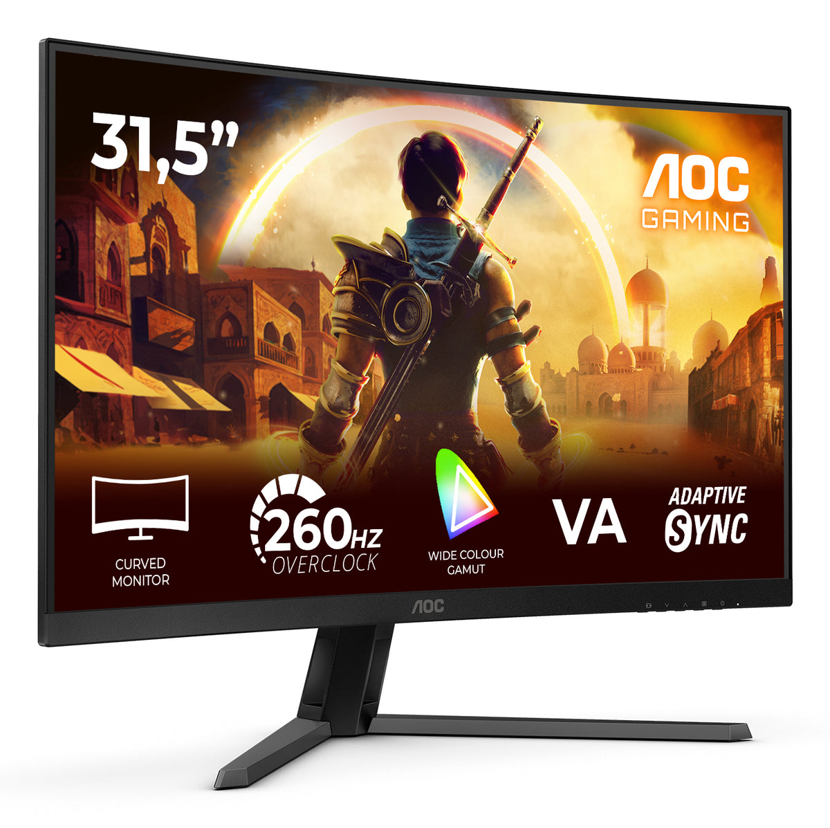 AOC G4 C32G42ZE 31.5" Full HD LED Monitor — Black/Red