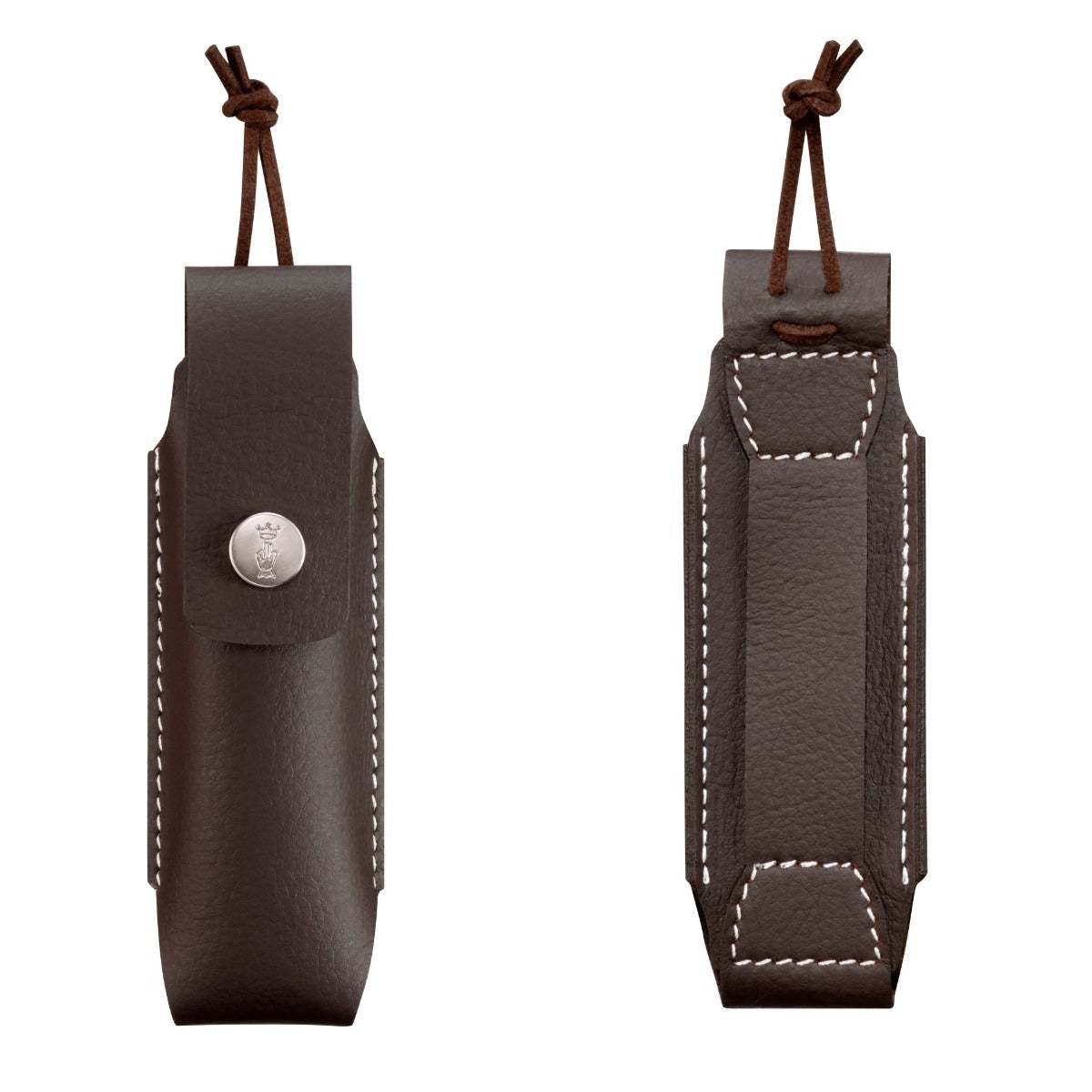 Opinel No. 08 Pocket Knife with Olive Wood Handle and Sheath in Pencil Box