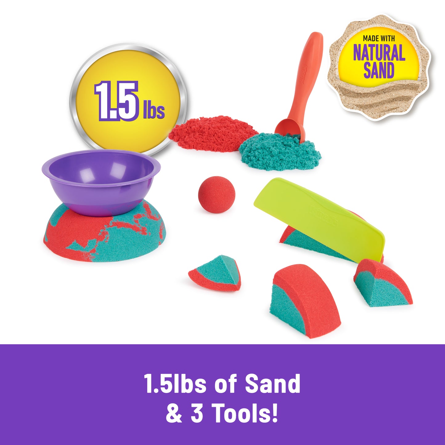 Kinetic Sand - Mold n’ Flow Set (680 Gramm Sand)